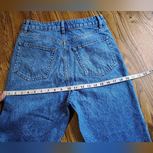 Reformation Cynthia High Rise Straight Women's Jeans Button Fly Medium Wash 27. - Picture 9 of 16